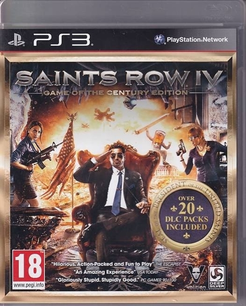 Saints Row IV Game of the century Edition - PS3  (B Grade) (Genbrug)